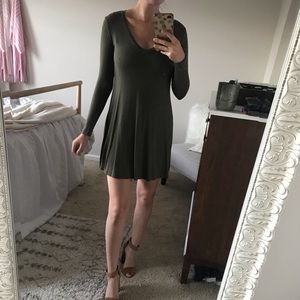Mini green dress